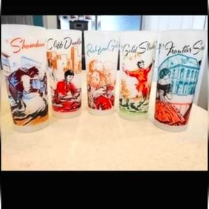 Vintage Frosted Glasses